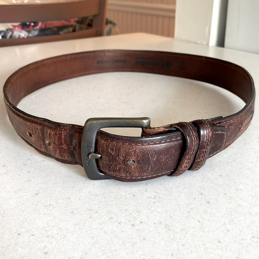 Columbia genuine leather belt